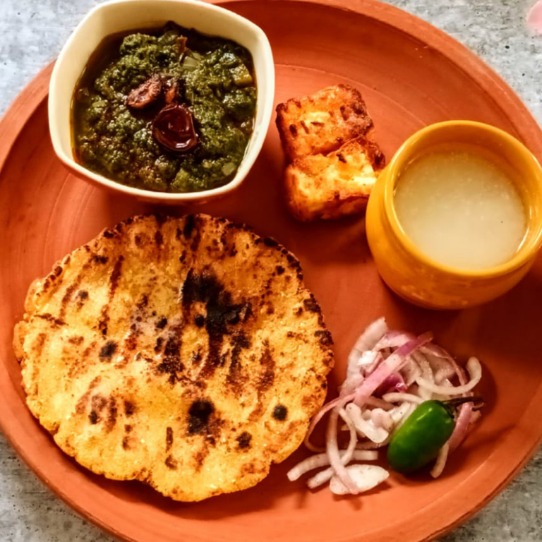 Sarson Da Saag Makke Di Roti